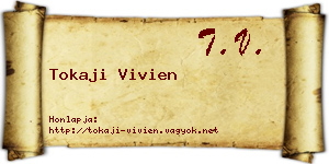 Tokaji Vivien névjegykártya